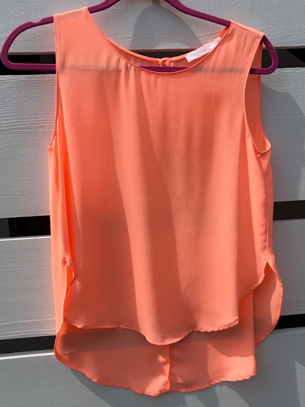 Lush tank blouse coral Small